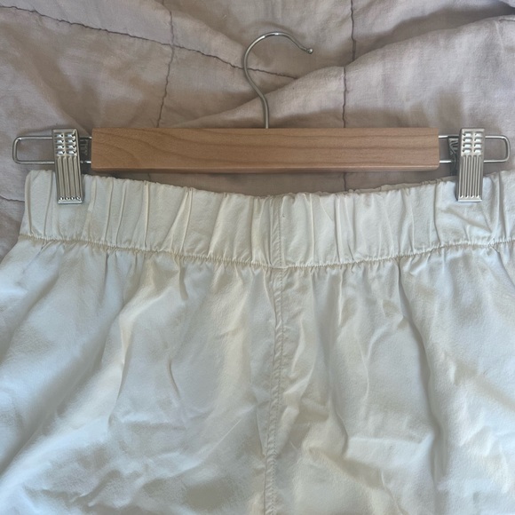 Elizabeth Suzann Silk Ivory Cream Florence High Waisted Shorts - Picture 10 of 11